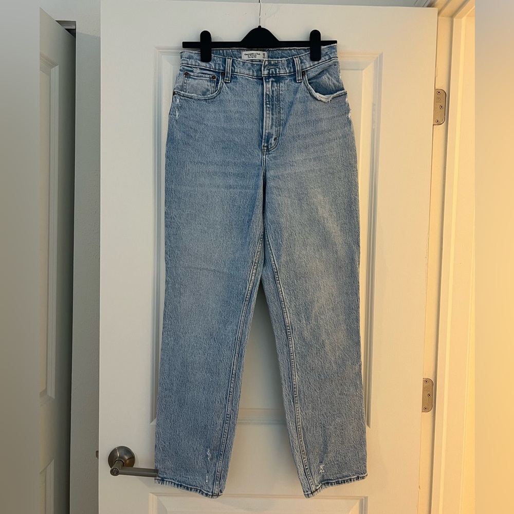 Abercrombie & Fitch Light Blue Straight Leg Jeans